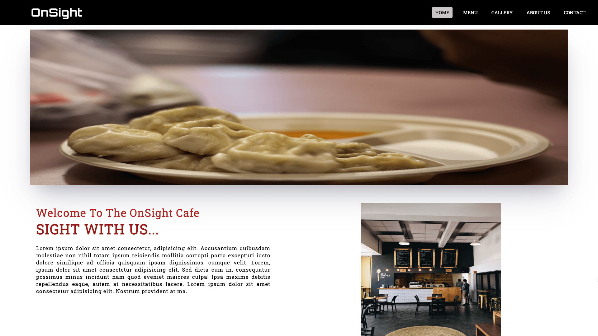 OnSight Cafe : A Lovable Food